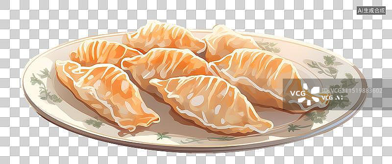 【AI数字艺术】饺子 煎饺 新年 春节图片素材