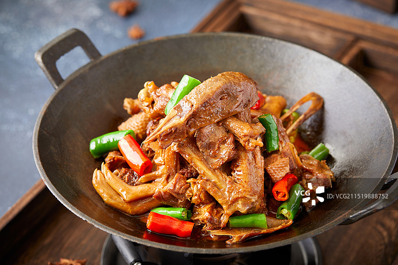 干锅土匪鸭图片素材