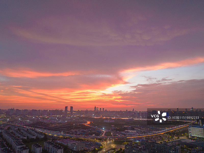 上海世博落日图片素材