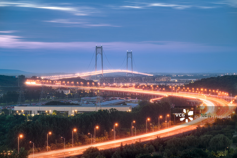 南京长江四桥夜景图片素材