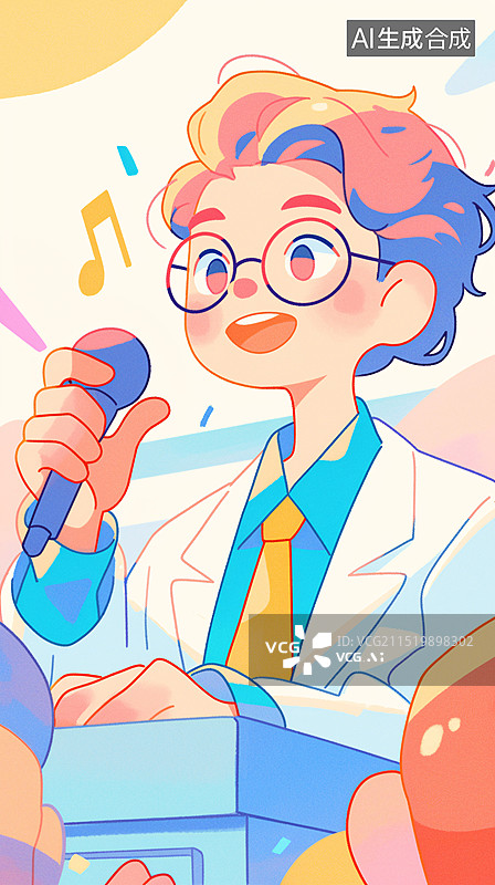 【AI数字艺术】青春唯美毕业季毕业演讲青年节人物插画图片素材