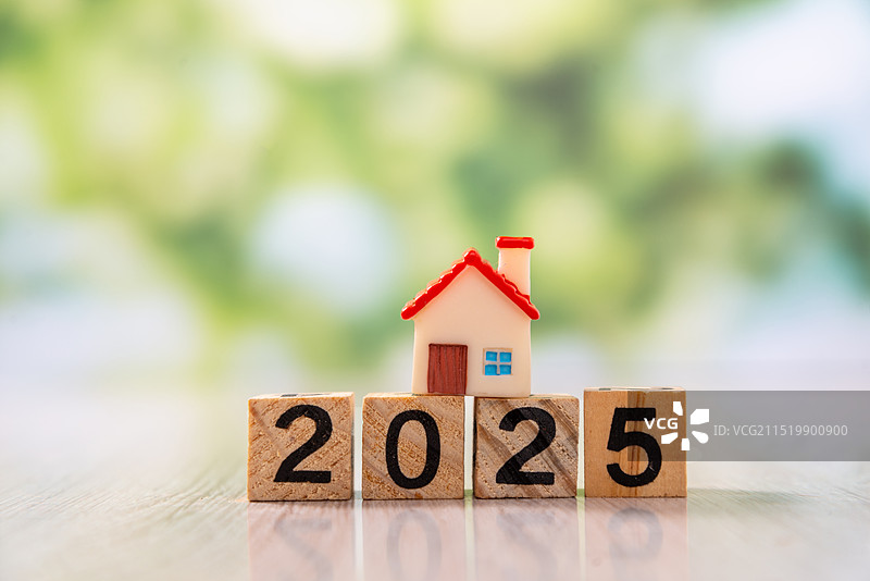 2025数字积木房子房地产图片素材
