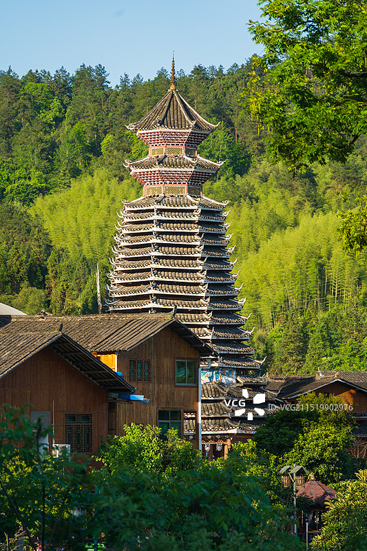 贵州省铜仁市寨沙侗寨图片素材