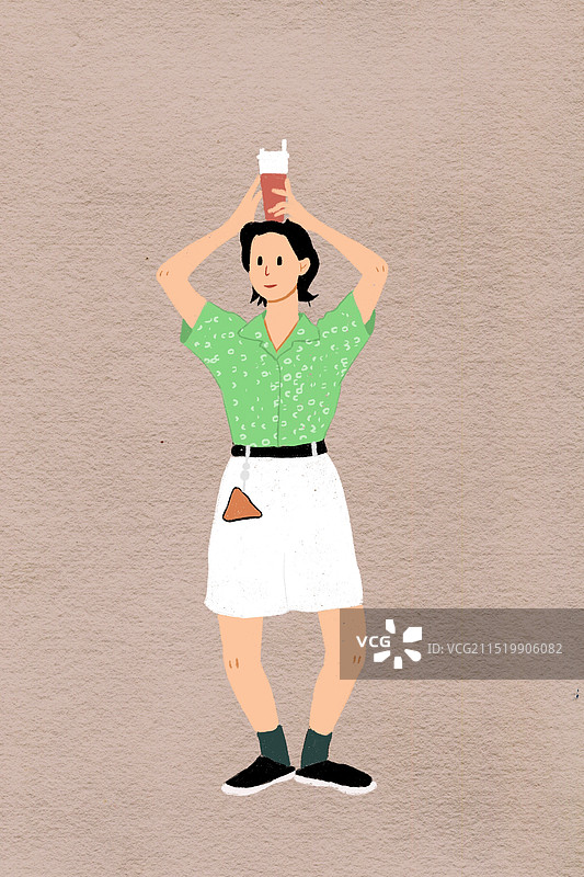 扁平风女孩图片素材