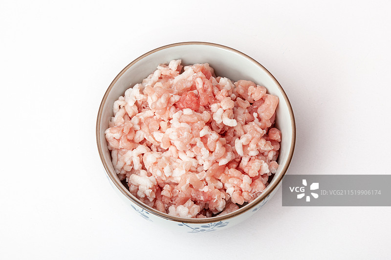 有肥有瘦猪肉糜图片素材