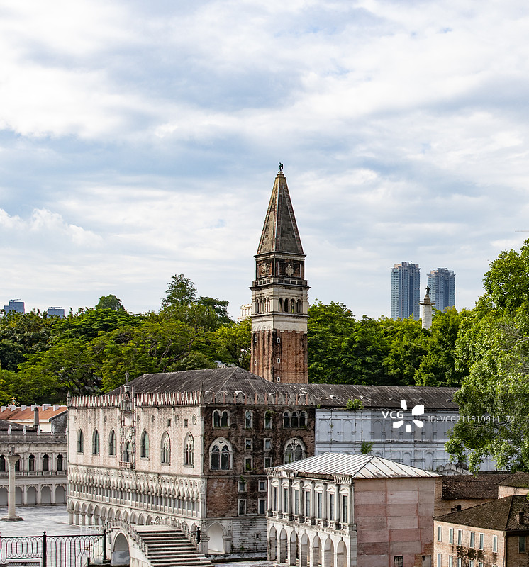 深圳世界之窗的威尼斯中心广场图片素材