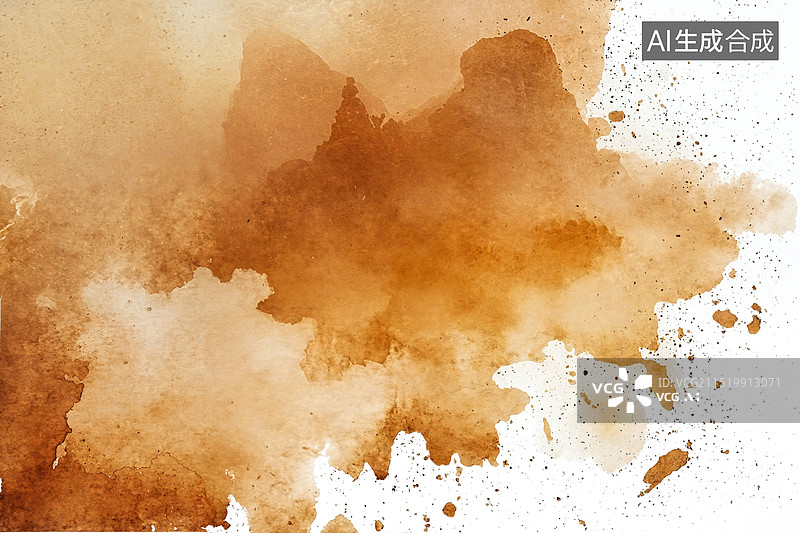 【AI数字艺术】抽象艺术水彩画图片素材