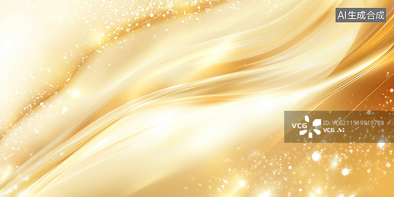 【AI数字艺术】华丽鎏金抽象背景图片素材