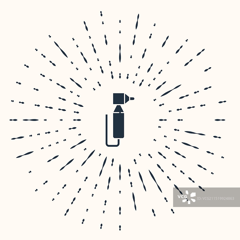 米色背景上的灰色牙钻图标图片素材