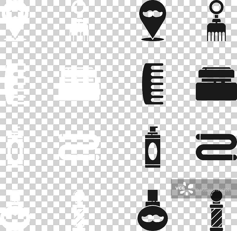 乳霜或乳液化妆品软管发刷套装图片素材