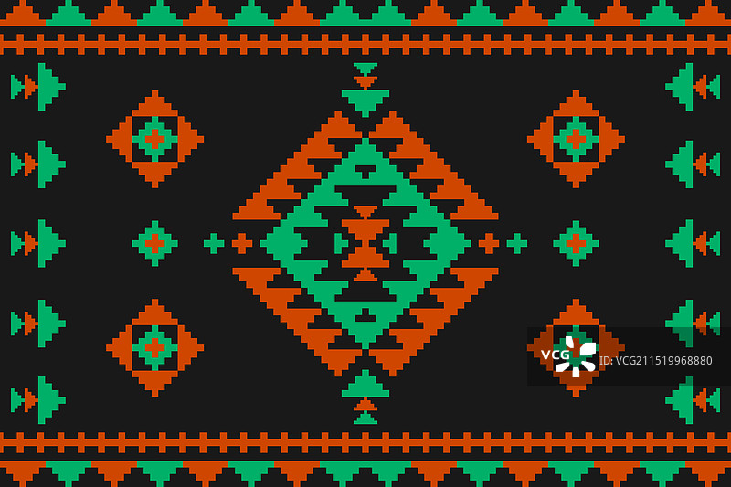 地毯部落图案艺术几何民族风格图片素材