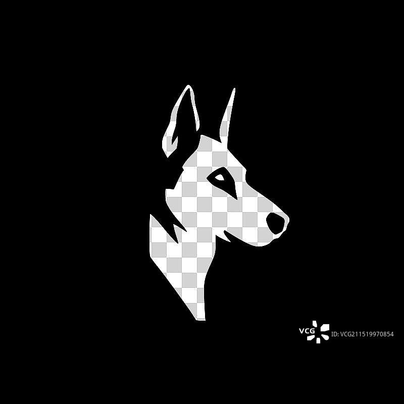 澳大利亚牧羊犬高质量Logo图片素材
