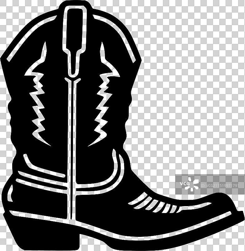 高品质牛仔靴Logo图片素材