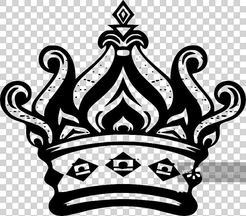 皇冠 - 极简和扁平化的标志图片素材