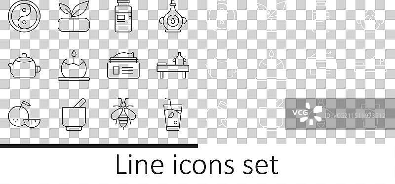 新鲜冰沙、按摩台和精油图片素材