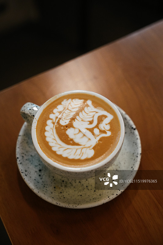 让我看看你们的咖啡拉花图片素材