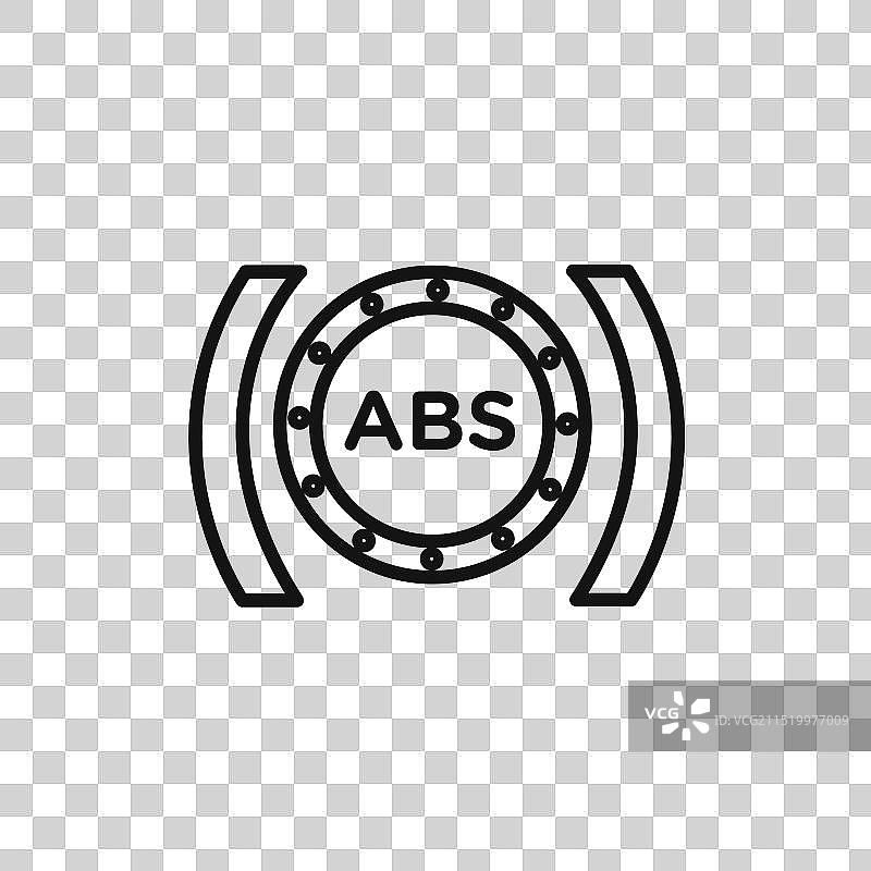 汽车防抱死制动系统图标网络合集图片素材