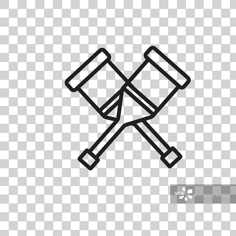 网页拐杖图标集图片素材