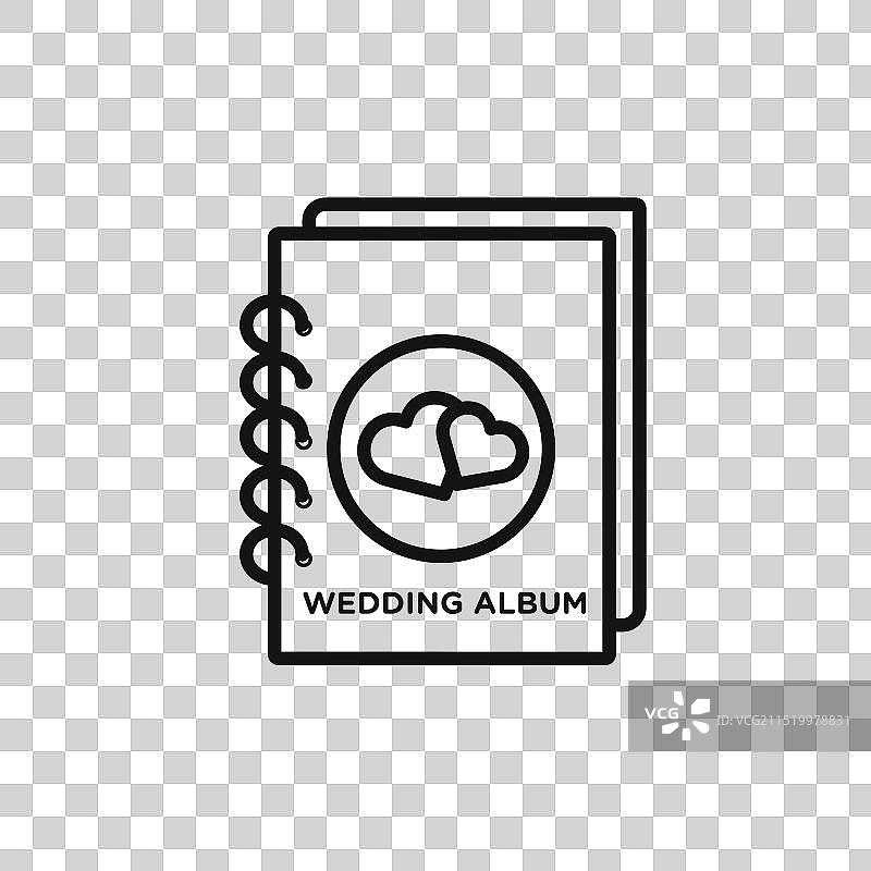 婚礼相册图标集，网页用图片素材
