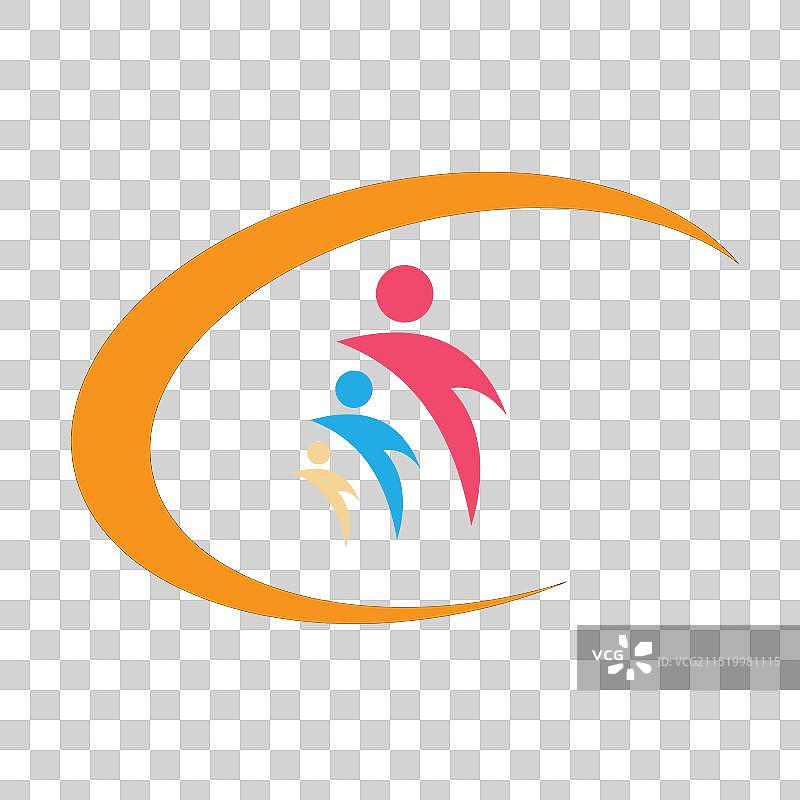 网页线性现代彩色完整logo设计图片素材