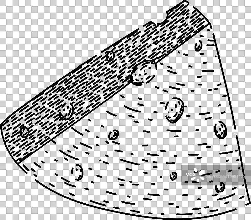 意大利奶酪手绘草图图片素材