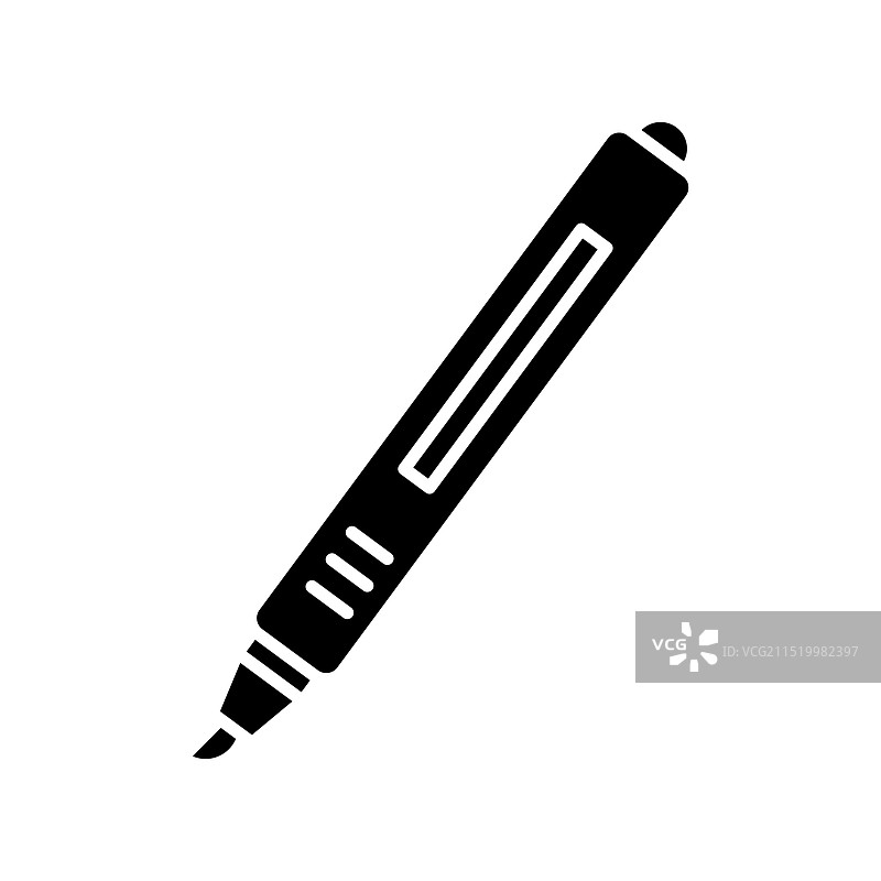 办公荧光笔符号图标集图片素材