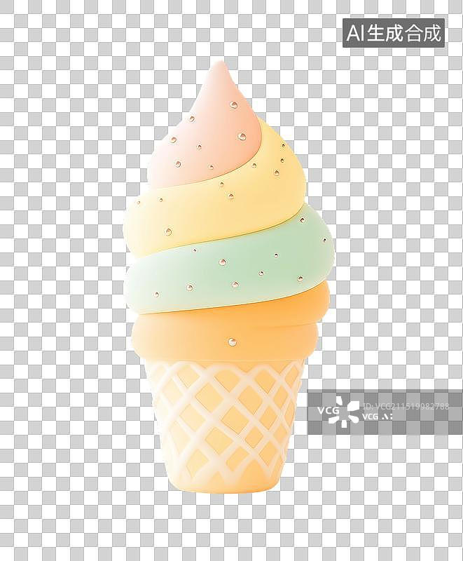 【AI数字艺术】卡通的冰淇淋图片素材
