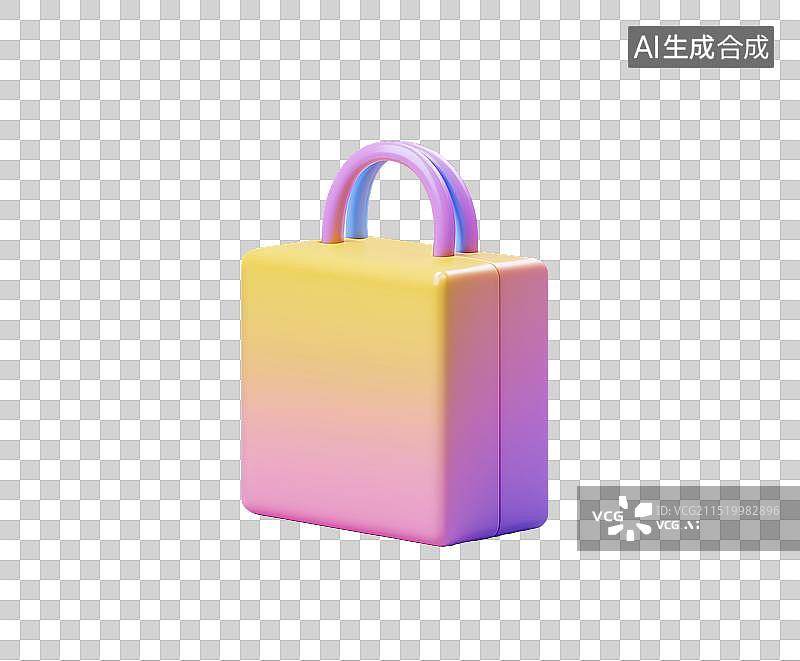 【AI数字艺术】3D风格的手提箱图片素材