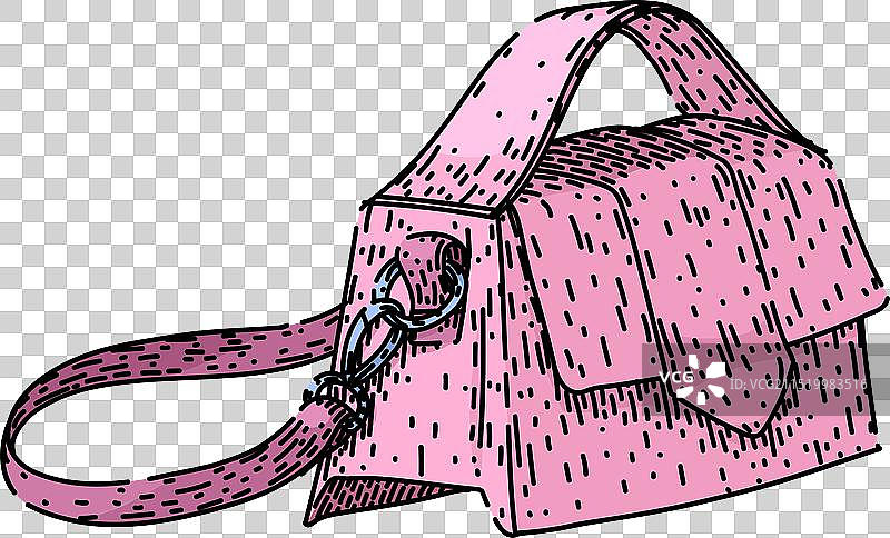 时尚手提包手绘草图图片素材