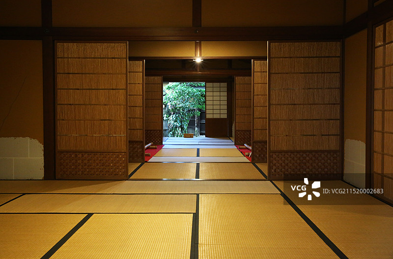 日式房屋内部装饰及日式庭院图片素材