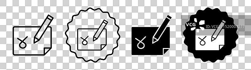 注释图标符号集图片素材