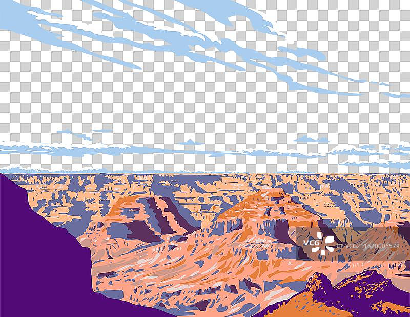 亚利桑那州大峡谷国家公园南缘图片素材