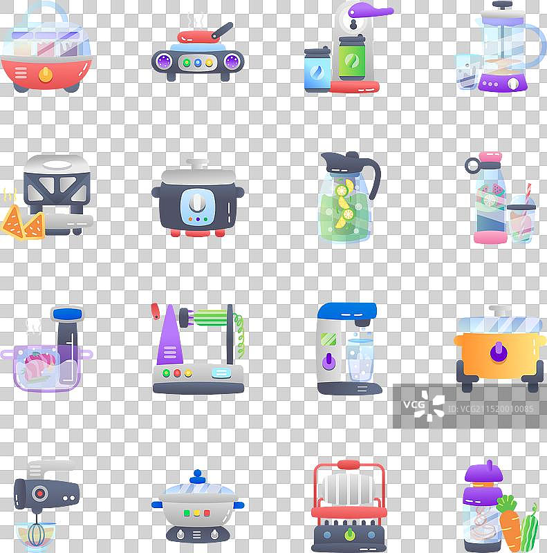 家居用品扁平图标包图片素材