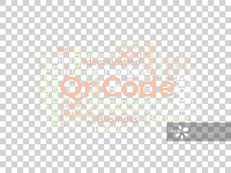 二维码词云模板商务概念图片素材
