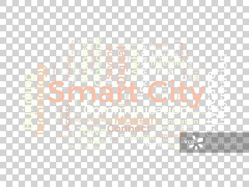 智慧城市词云模板图片素材
