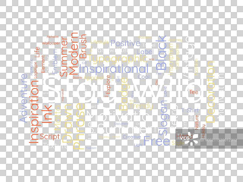 野生动物概念文字云模板：保持野性图片素材