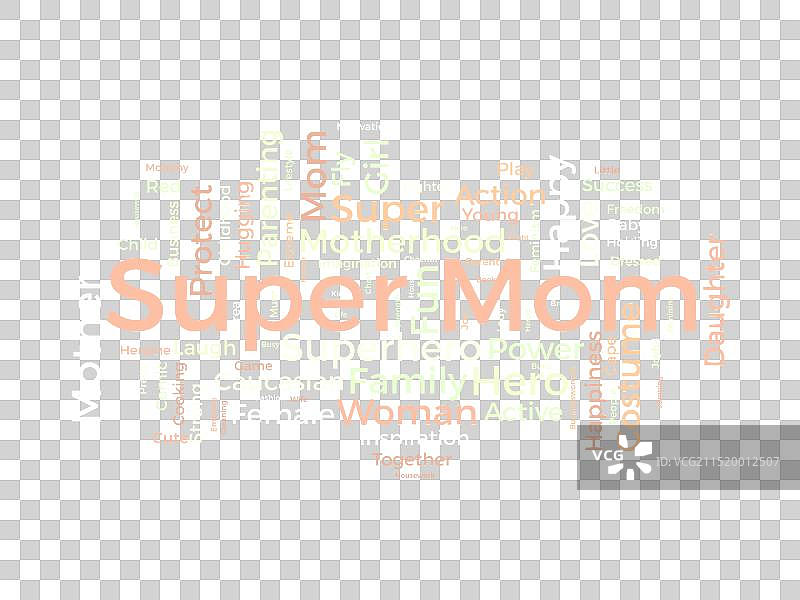 超级妈妈词云模板，妈妈的爱图片素材