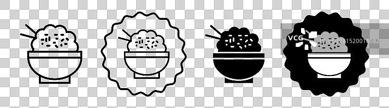 炒饭图标符号集图片素材