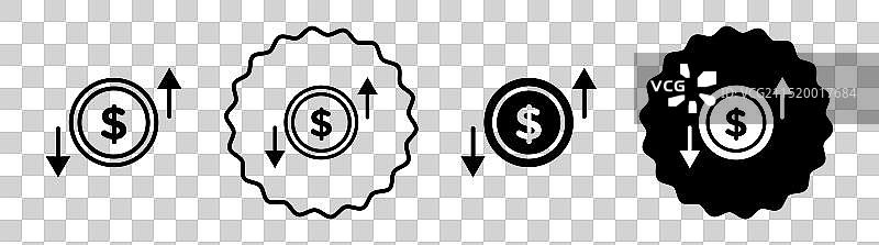 运营损益图标符号集图片素材