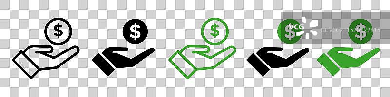 捐赠图标logo合集图片素材