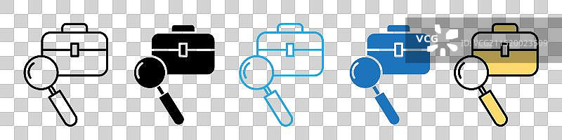 用于求职和招聘门户网站的图标图片素材