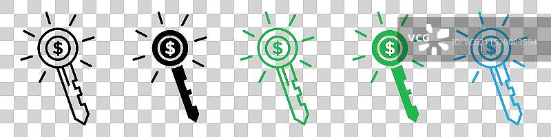 成功的关键图标Logo集图片素材