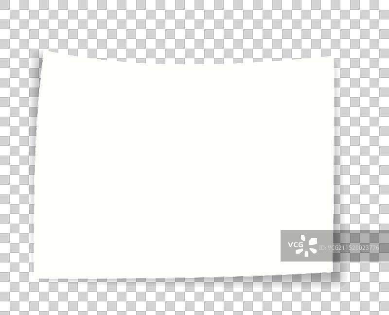 空白的便签纸便利贴办公文具用品装饰插画元素图片素材