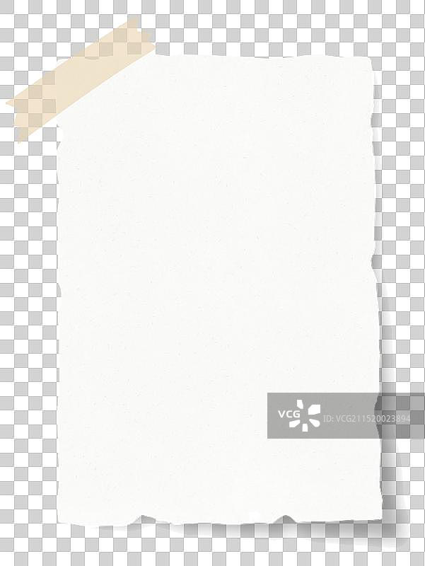 空白的便签纸便利贴办公文具用品装饰插画元素图片素材