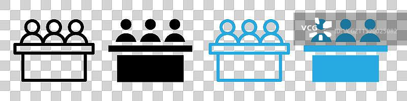 陪审团审判：法庭诉讼和正义图标图片素材