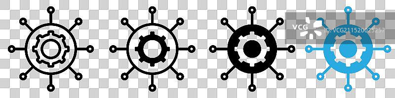 实用功能图标标志集图片素材