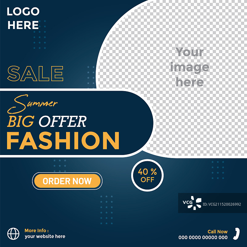 免费商业社交媒体帖子模板图片素材