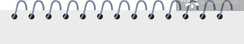 螺旋装订的空白纸张图片素材