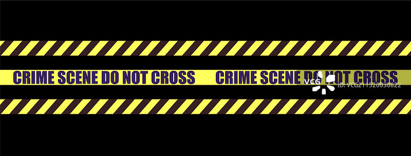 犯罪现场背景上的黄色丝带图片素材