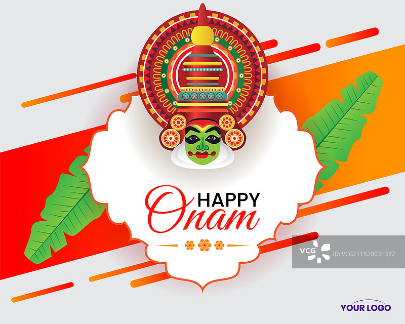 色彩鲜艳的奥南节海报图片素材